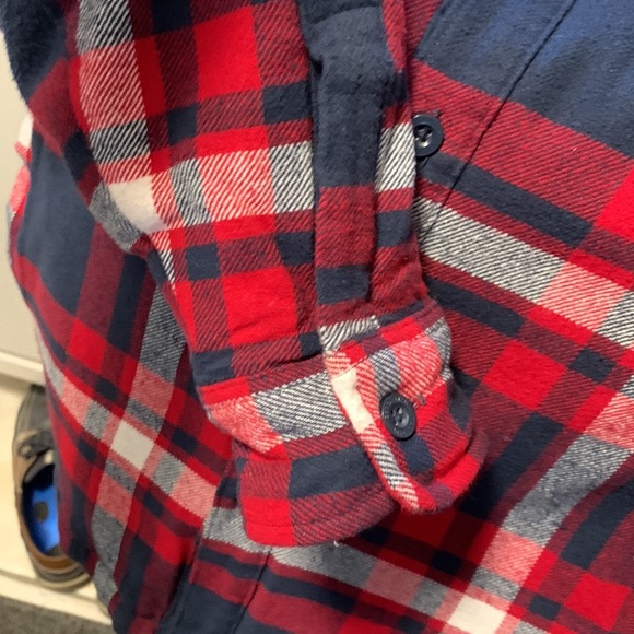 Mountain Warehouse Quilted Flannel Button down Men’s Plaid Shirt Jacket Size M - Picture 7 of 15